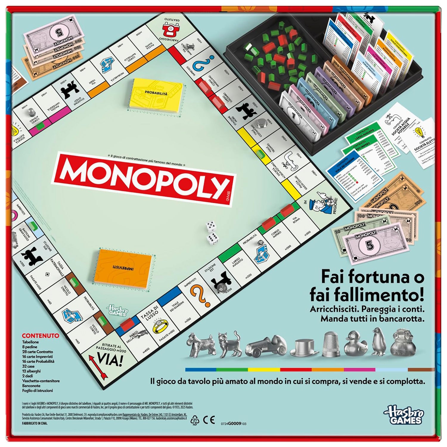 HASBRO - Monopoly Classic Refresh - Gioco da Tavolo